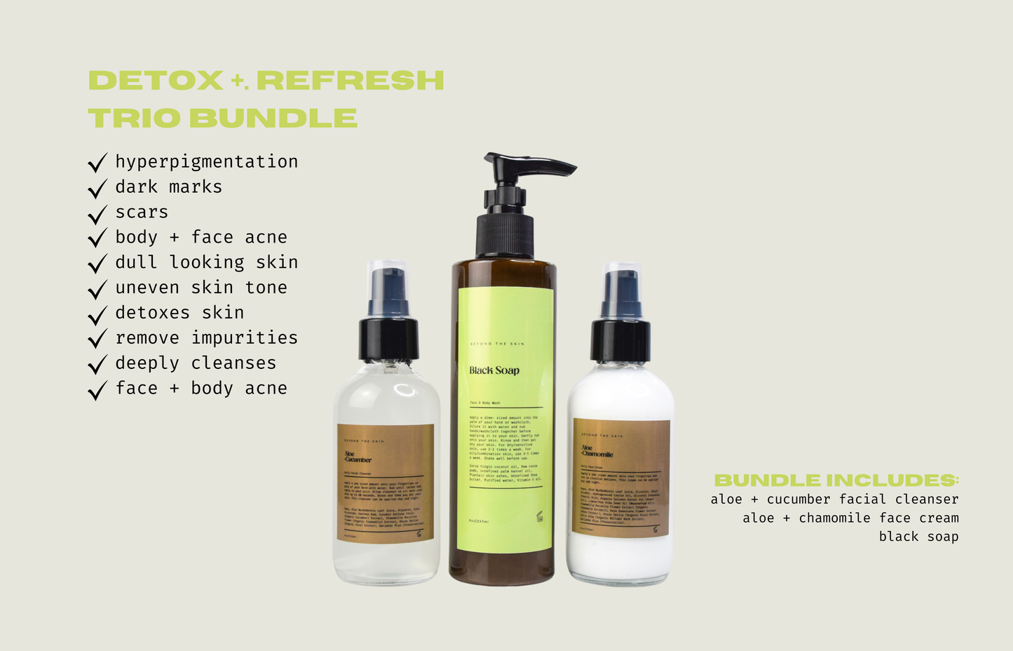 Detox + Refresh Trio Bundle